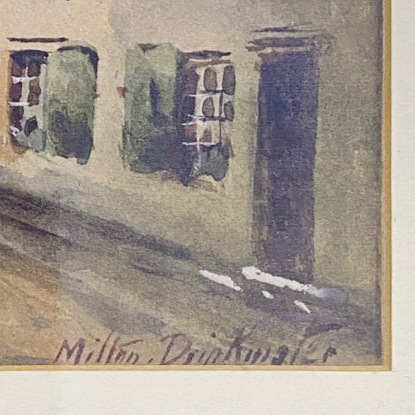 Vintage Conwy Castle Plate Signed Art Print By Albert Milton Drinkwater Framed