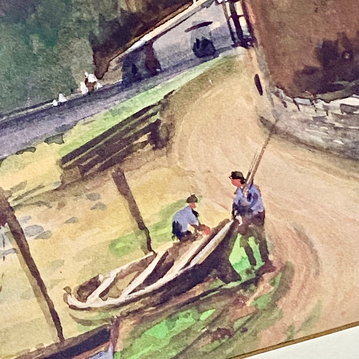 Vintage Conwy Castle Plate Signed Art Print By Albert Milton Drinkwater Framed