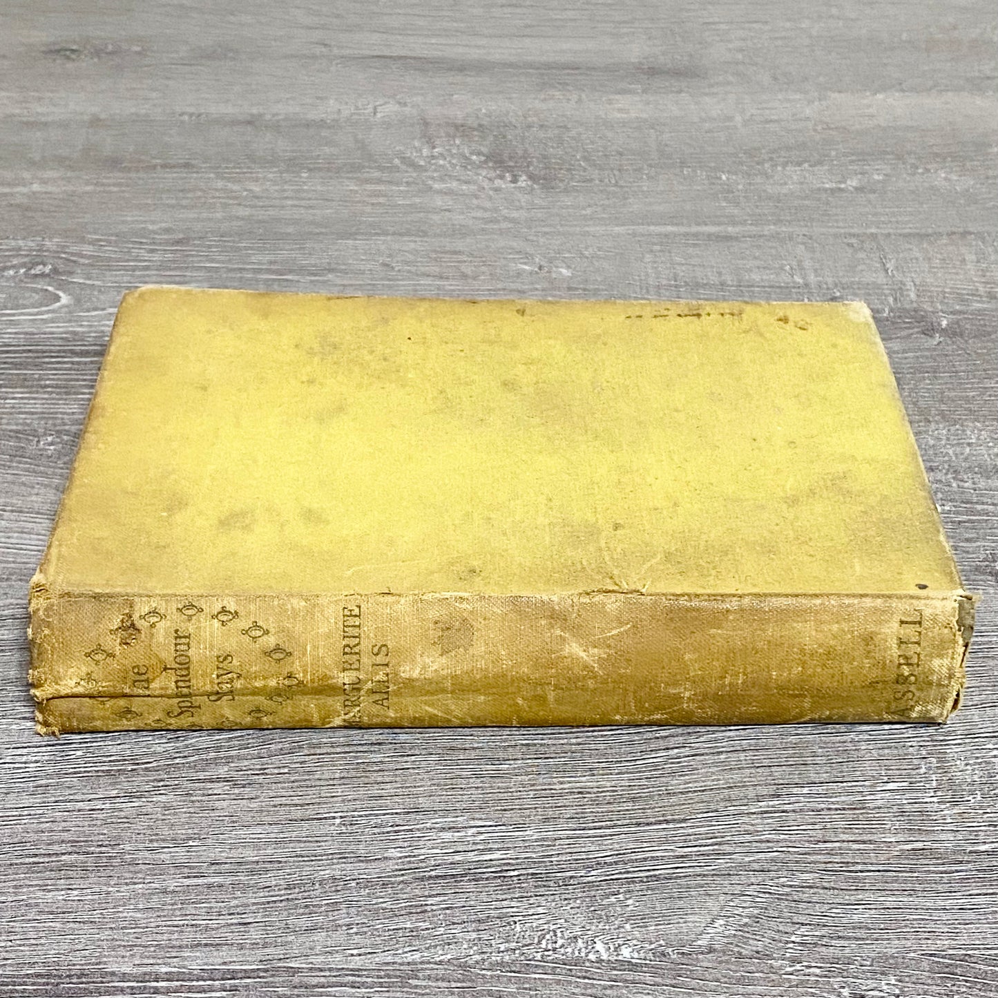 The Splendour Stays By Marguerite Allis Cassell 1949 Hardcover Book
