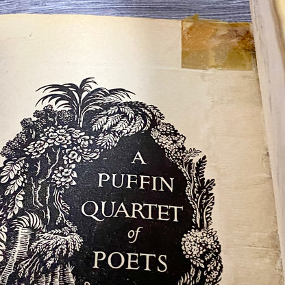 Vintage Puffin Quartet Of Poets Edited By Eleanor Graham Penguin 1958 Hardcover
