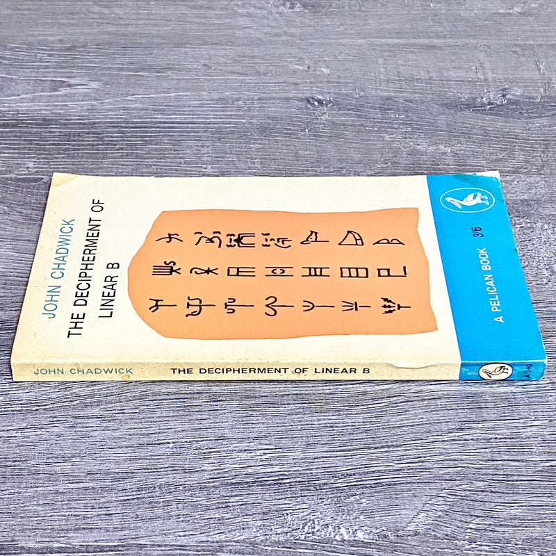 The Decipherment Of Linear B By John Chadwick Pelican Books 1961 Paperback Book