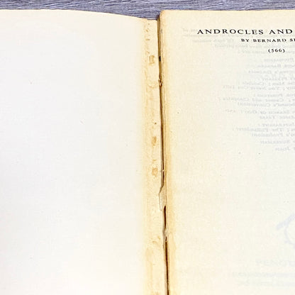 Vintage Androcles And The Lion By George Bernard Shaw No. 566 1946 Paperback