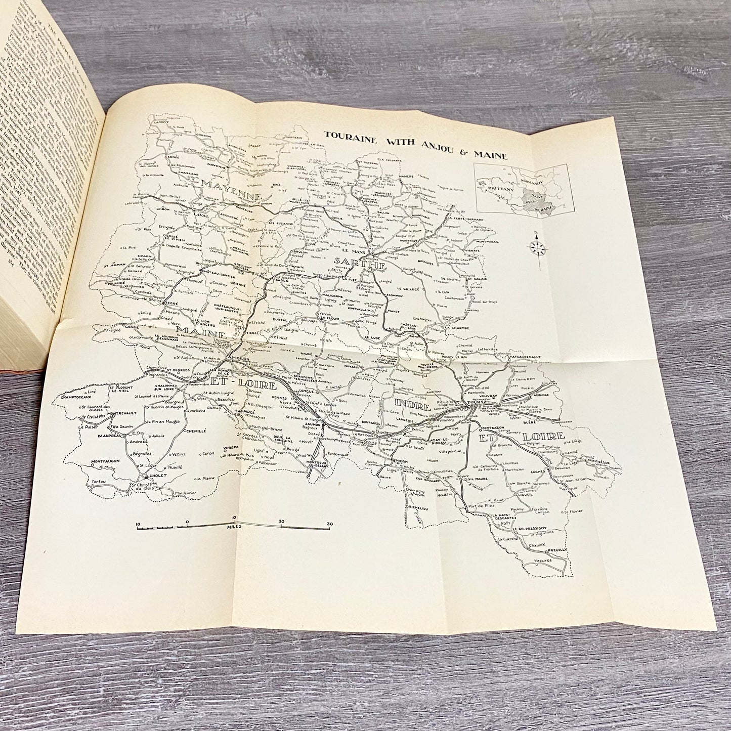 Vintage Touraine With Anjou And Maine Edited By Alan Houghton Brodrick Hardback