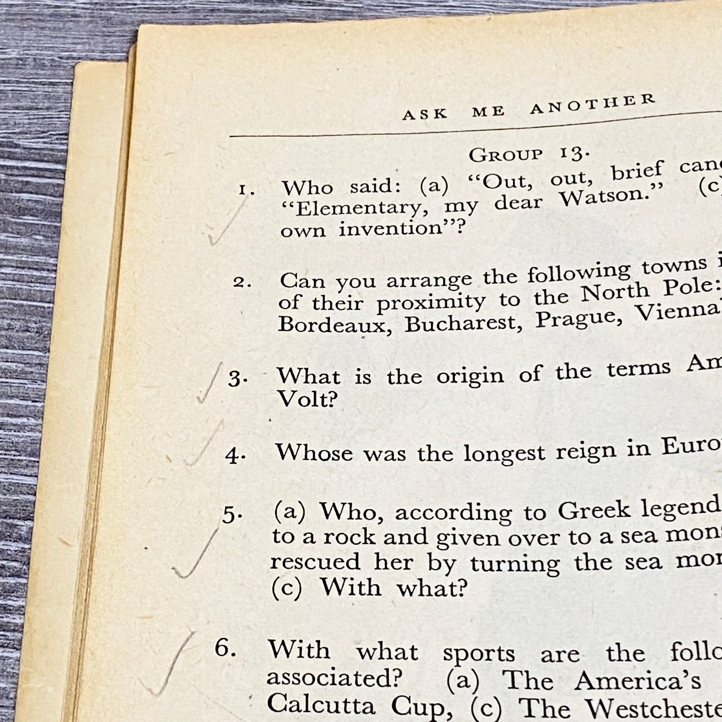 Vintage Ask Me Another By Hubert Phillips Penguin Books 1945 Paperback Book