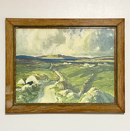 Vintage Arranmore From The Rosses Donegal By James Humbert Craig Print Framed