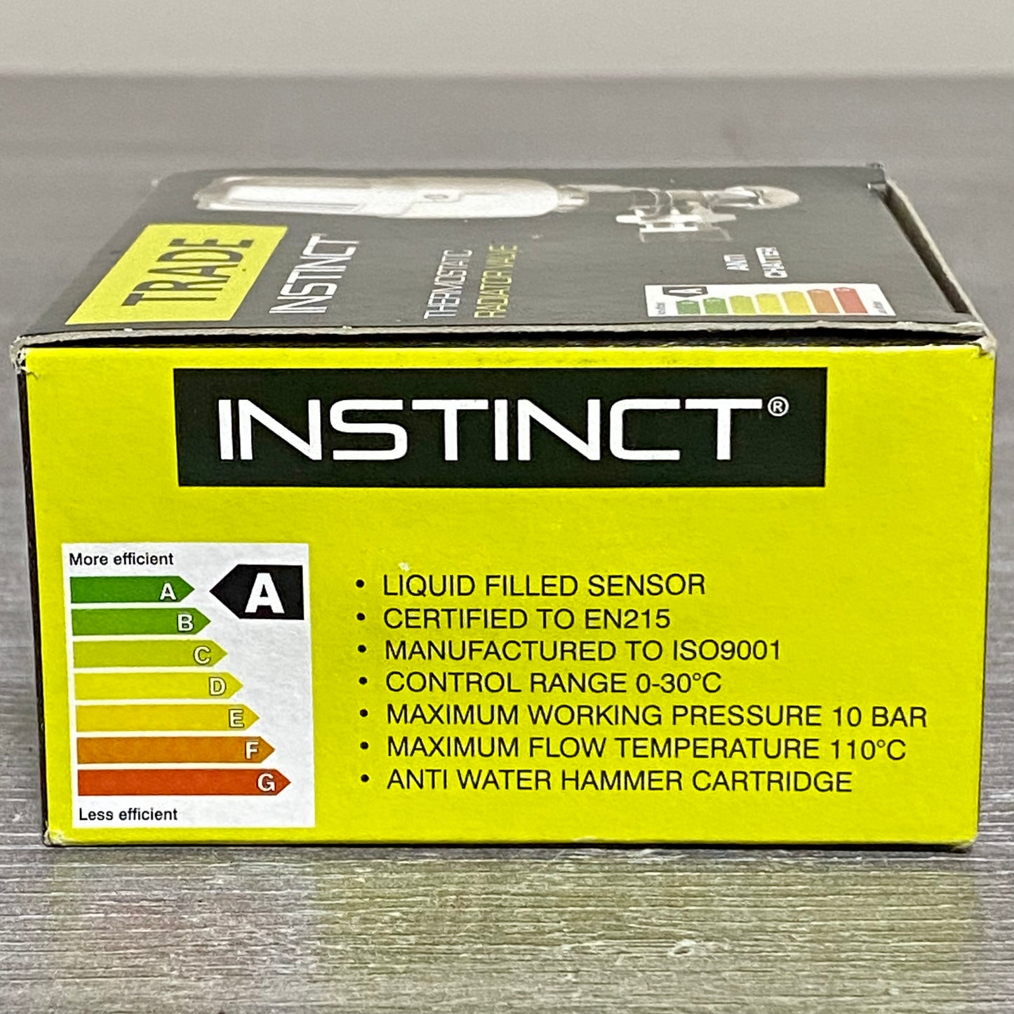 Inta 15mm Trade Angled Twin Pack Thermostatic Radiator Valve & Lock Shield 2pc