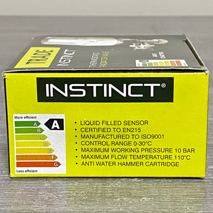 Inta 15mm Trade Angled Twin Pack Thermostatic Radiator Valve & Lock Shield 2pc