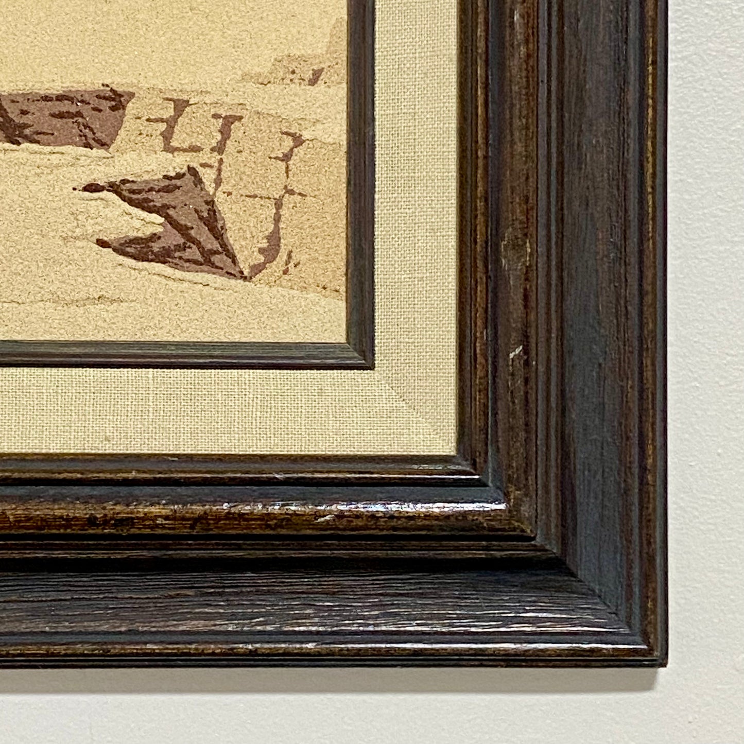 Vintage Bald Eagle Flying Bird Sand Art Picture Signed By Artist Framed Rare