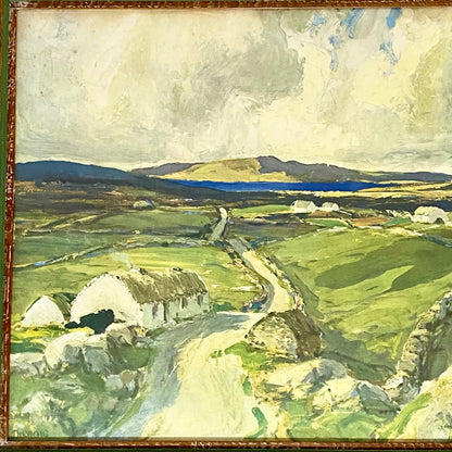 Vintage Arranmore From The Rosses Donegal By James Humbert Craig Print Framed