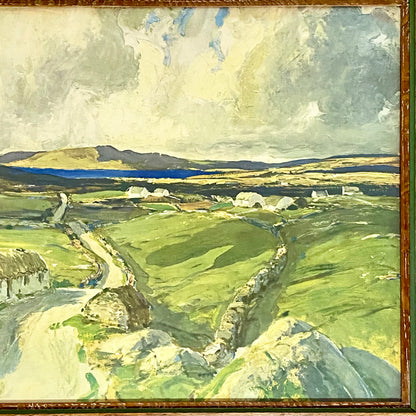 Vintage Arranmore From The Rosses Donegal By James Humbert Craig Print Framed