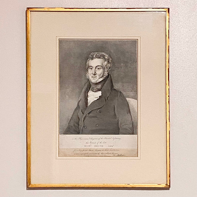 Antique Portrait Of Dr Richard Smith Surgeon Bristol Infirmary Lithograph Framed