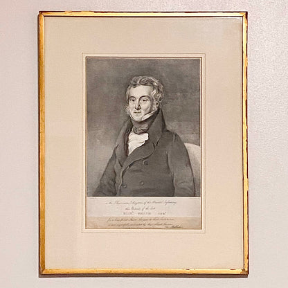 Antique Portrait Of Dr Richard Smith Surgeon Bristol Infirmary Lithograph Framed