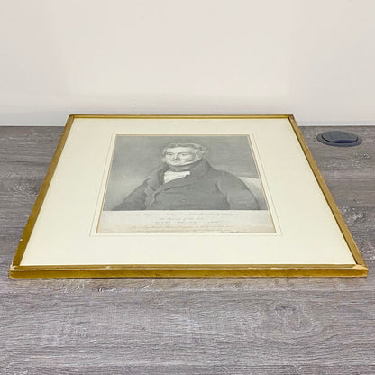 Antique Portrait Of Dr Richard Smith Surgeon Bristol Infirmary Lithograph Framed