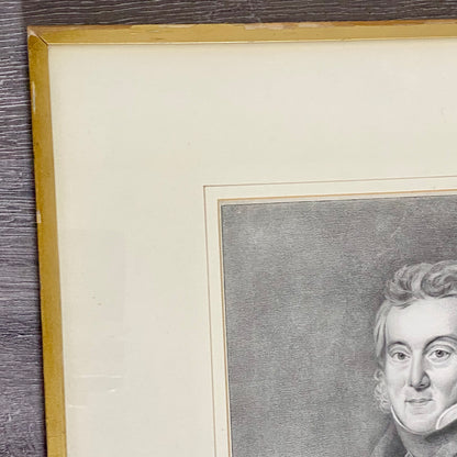 Antique Portrait Of Dr Richard Smith Surgeon Bristol Infirmary Lithograph Framed