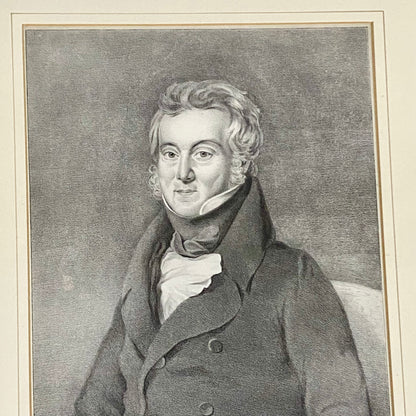 Antique Portrait Of Dr Richard Smith Surgeon Bristol Infirmary Lithograph Framed