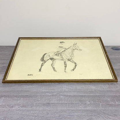 Vintage Horse Arkle Art Print Signed F Taylor 1981 Limited Ed No. 499/500 Rare