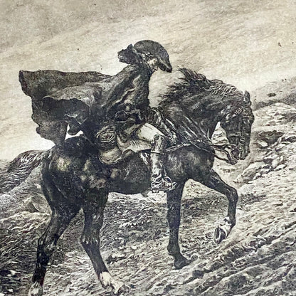 Le Voyageur Louis Ruet After Jean-Louis-Ernest Meissonier 1904 Signed Etching