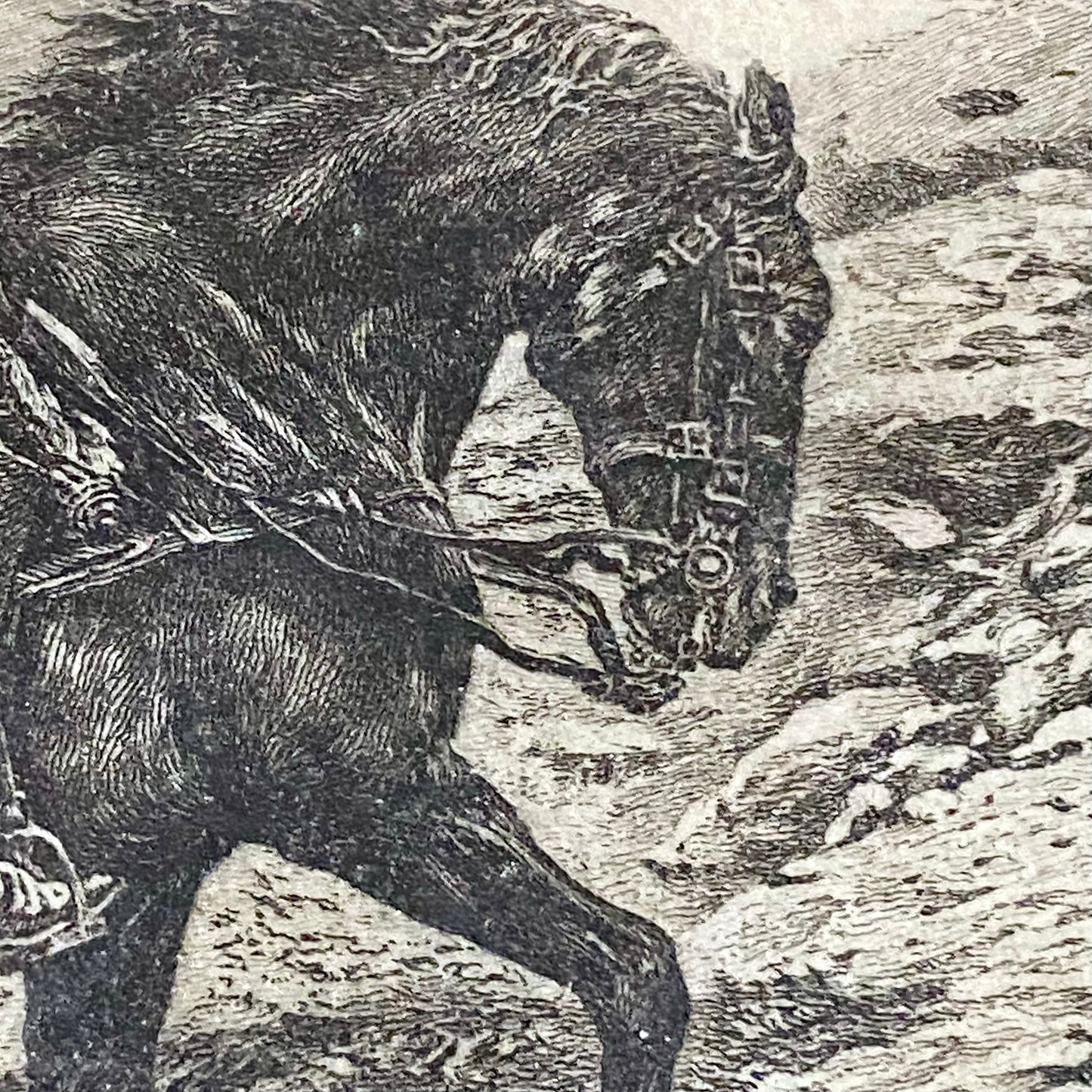 Le Voyageur Louis Ruet After Jean-Louis-Ernest Meissonier 1904 Signed Etching