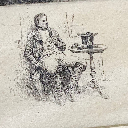 Le Voyageur Louis Ruet After Jean-Louis-Ernest Meissonier 1904 Signed Etching