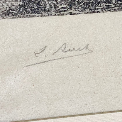 Le Voyageur Louis Ruet After Jean-Louis-Ernest Meissonier 1904 Signed Etching