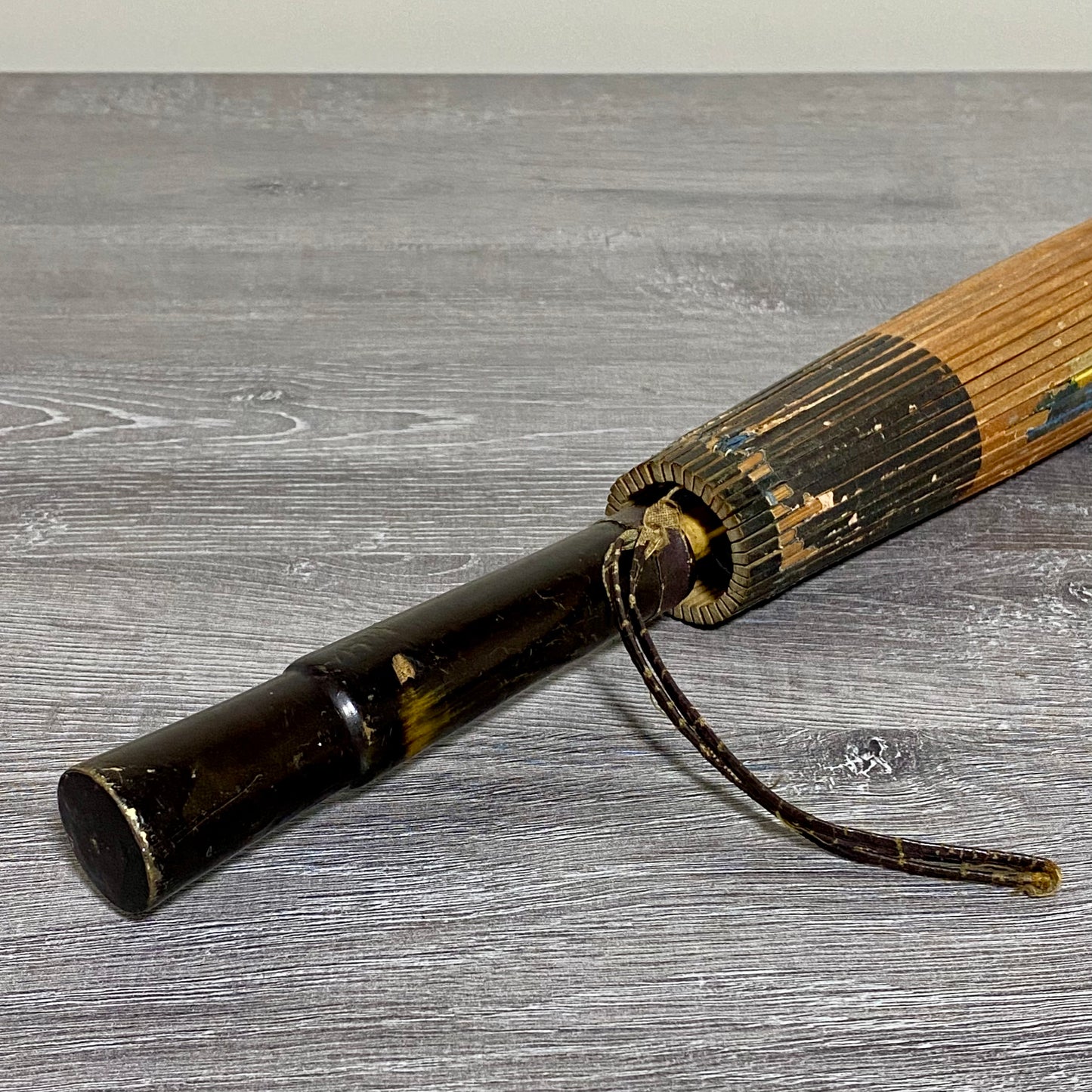 Japanese Vintage Paper Umbrella Parasol Hiyooshiya World War II Colourful Rare