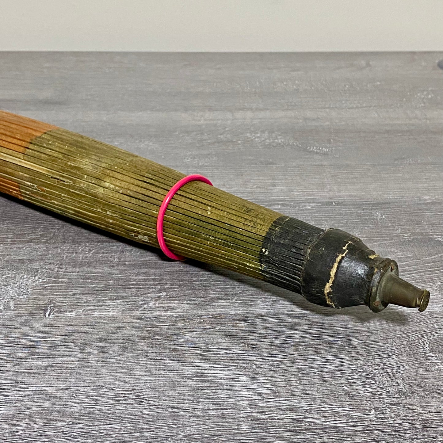 Japanese Vintage Paper Umbrella Parasol Hiyooshiya World War II Colourful Rare