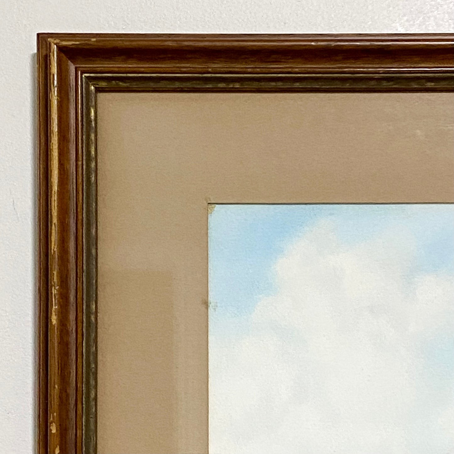 Vintage Coastal Sailing Boat Watercolour Painting Signed Leo Bridges 1981 Framed