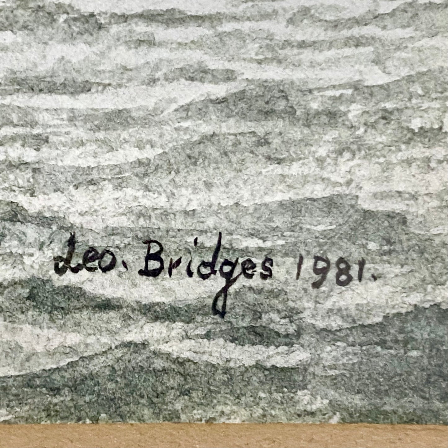 Vintage Coastal Sailing Boat Watercolour Painting Signed Leo Bridges 1981 Framed