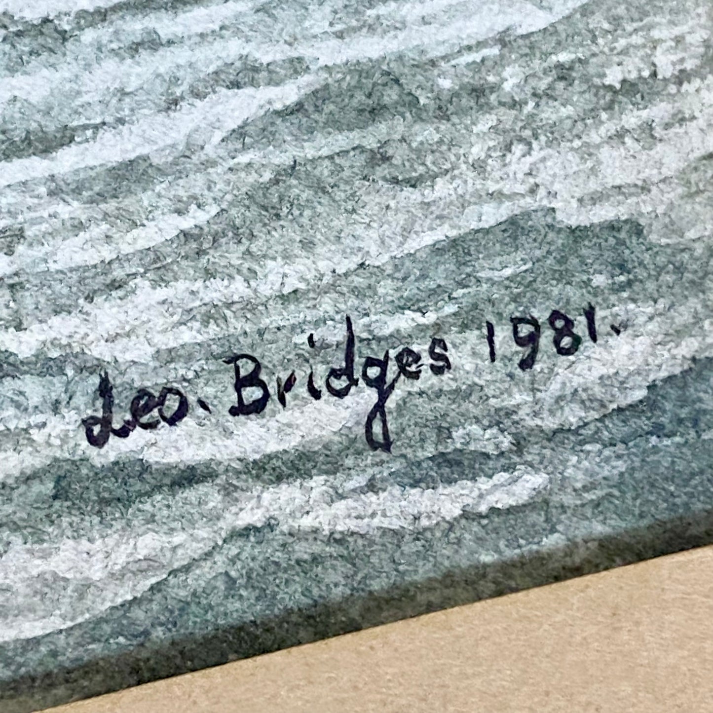 Vintage Coastal Sailing Boat Watercolour Painting Signed Leo Bridges 1981 Framed