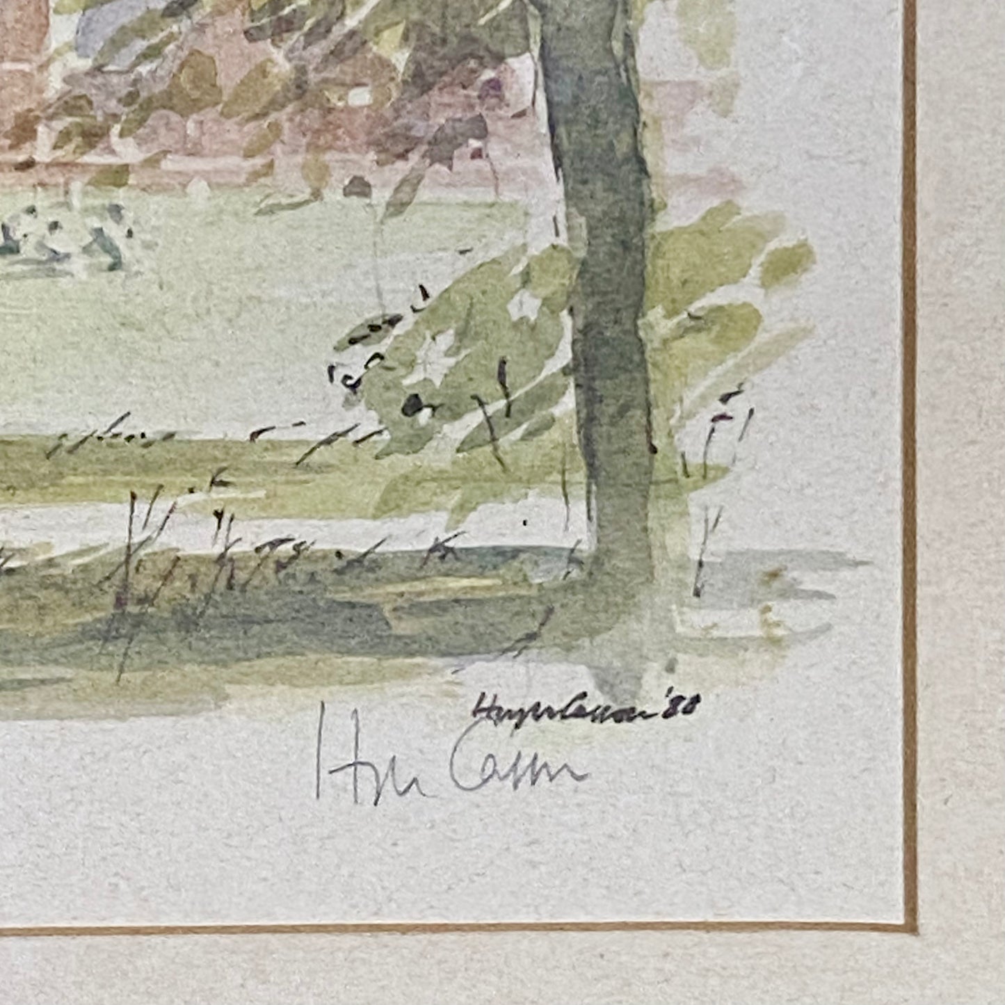 Vintage Hugh Casson Eton College College Field Signed Limited Edition Print 1988