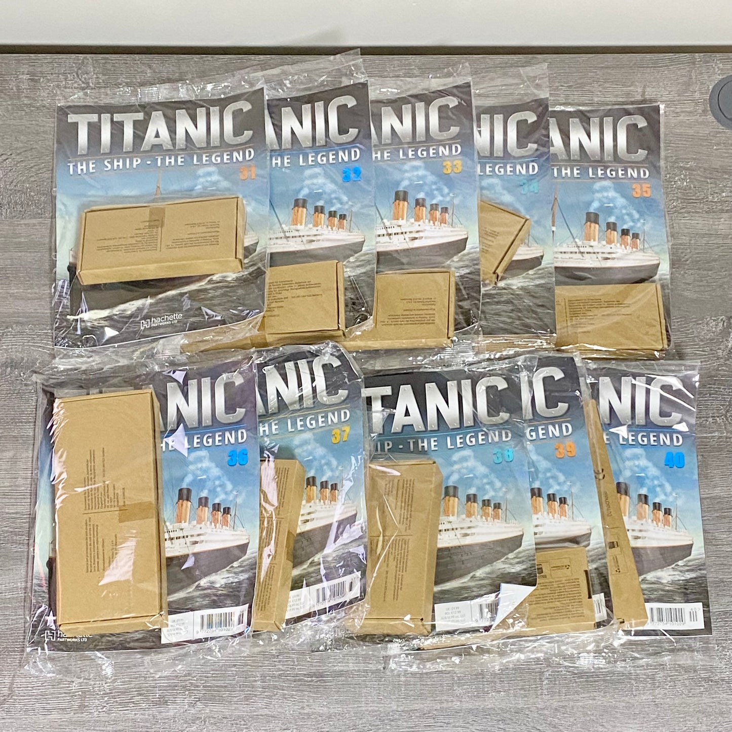 Hachette Titanic The Ship Issues 1–140 Complete Kit + Issues 141–145 & 6 Binders