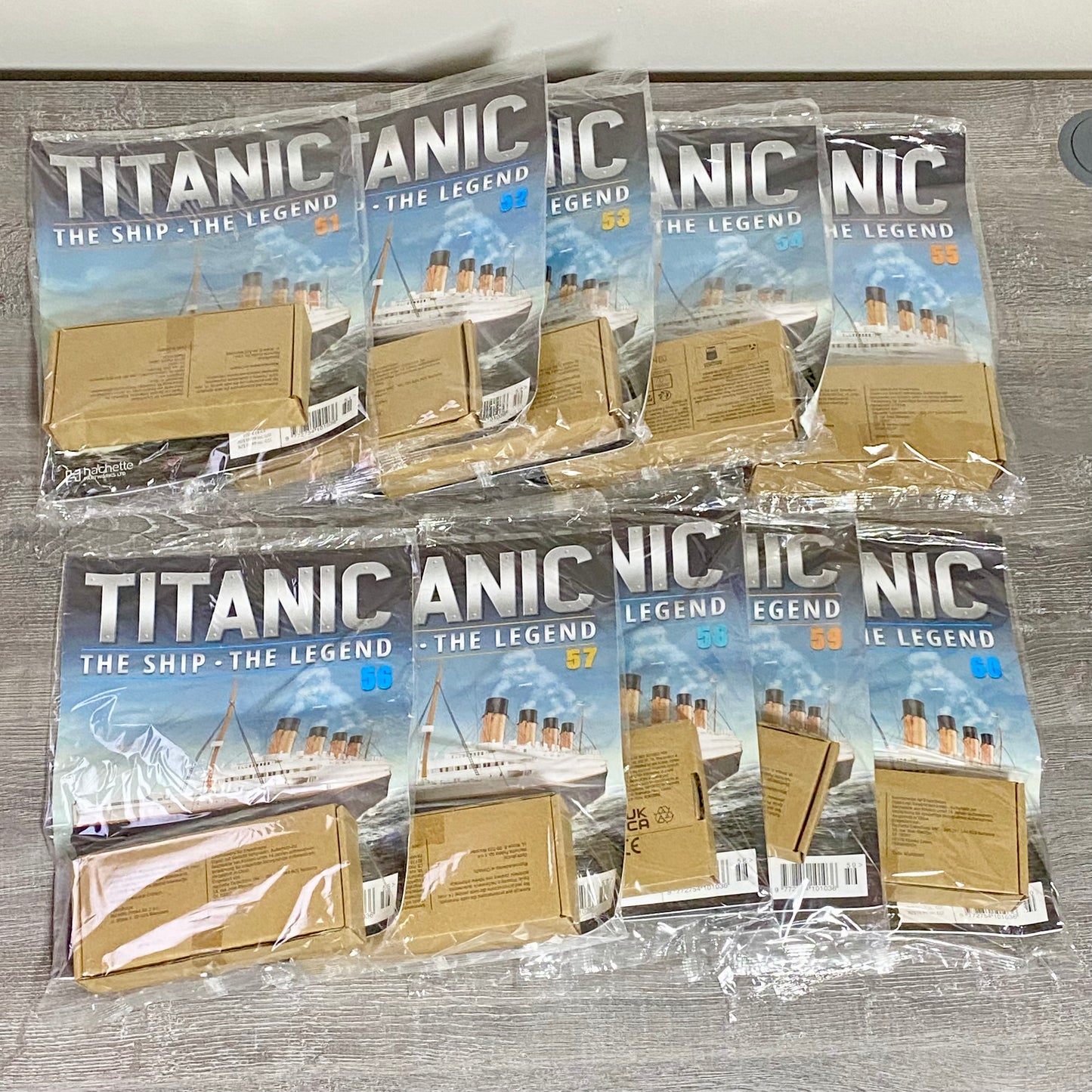 Hachette Titanic The Ship Issues 1–140 Complete Kit + Issues 141–145 & 6 Binders