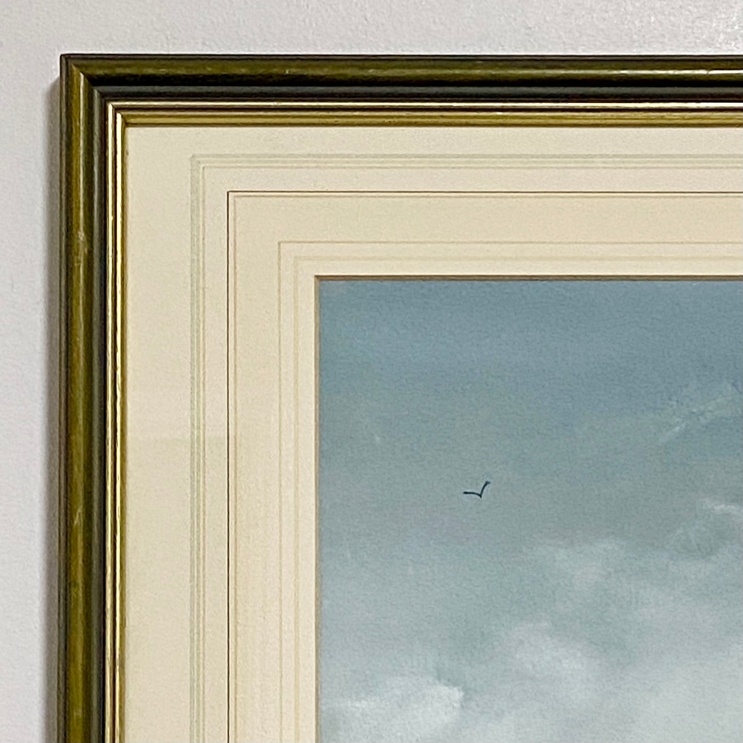 Vintage Snow Field Scene Granville D Clarke FRSA Watercolour 20th Century Framed