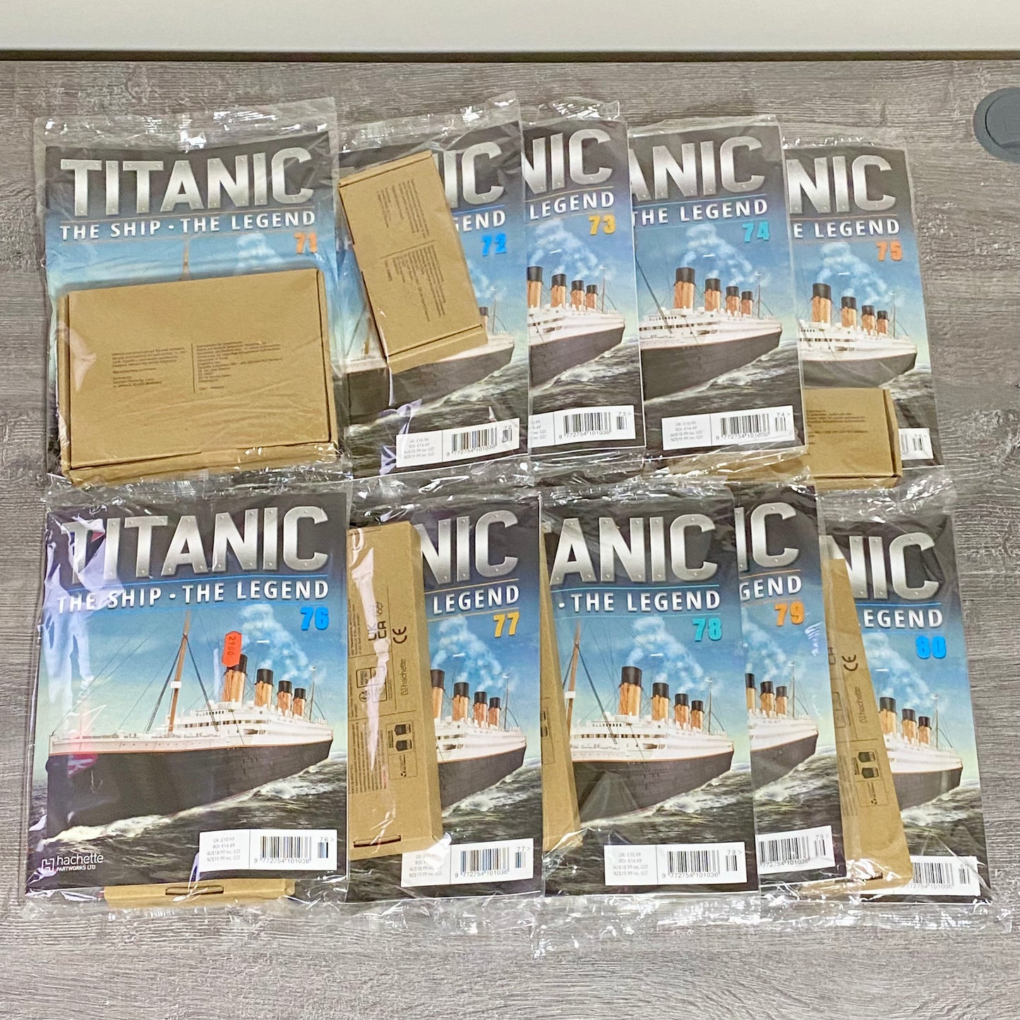 Hachette Titanic The Ship Issues 1–140 Complete Kit + Issues 141–145 & 6 Binders
