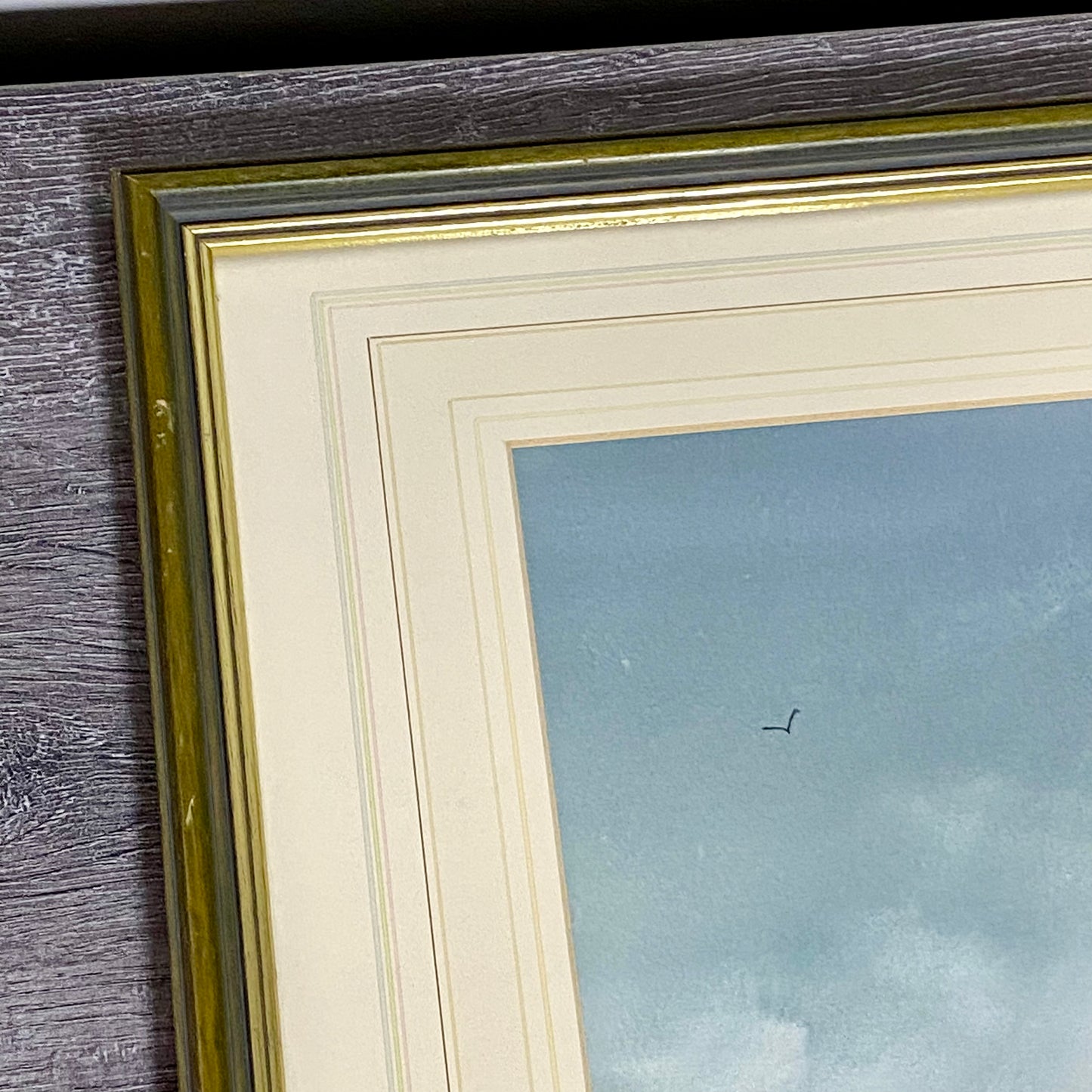 Vintage Snow Field Scene Granville D Clarke FRSA Watercolour 20th Century Framed