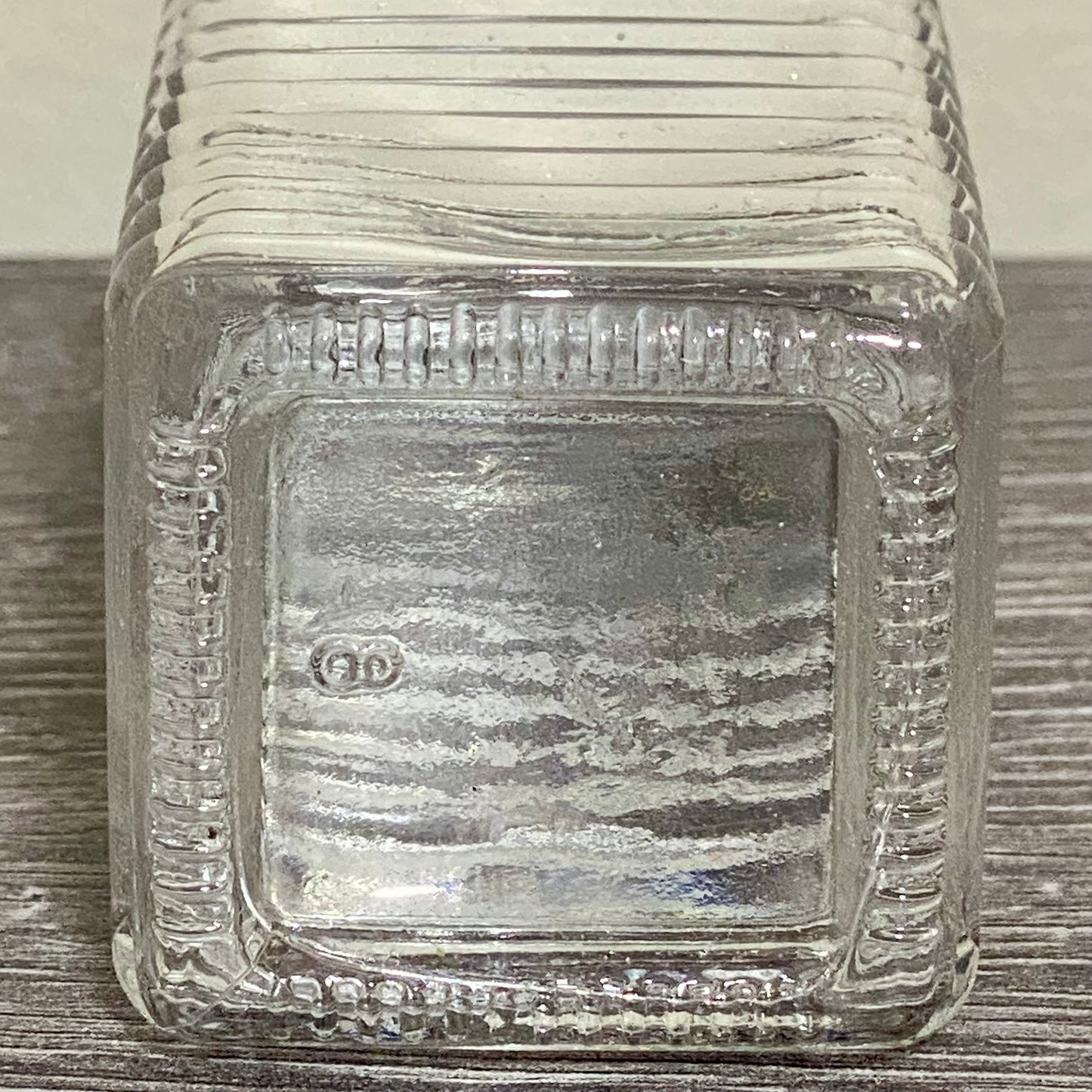 Clear Glass Salt Pepper Shaker With Metal Lid Vintage Ribbed Restaurant Style