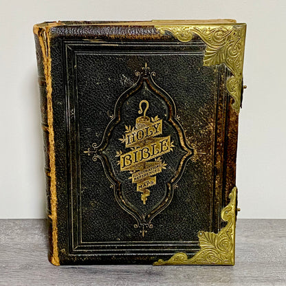 Antique Giant The National Family Bible Cassell Edited Rev. John Eadie c1880s