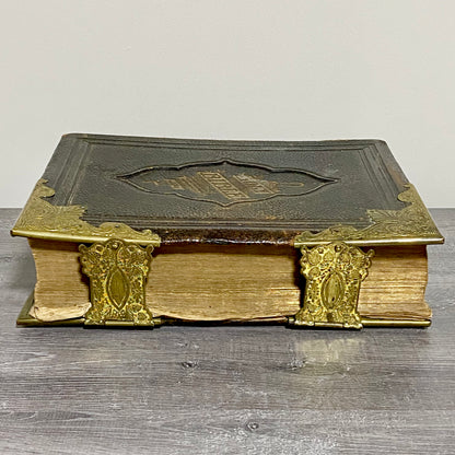Antique Giant The National Family Bible Cassell Edited Rev. John Eadie c1880s