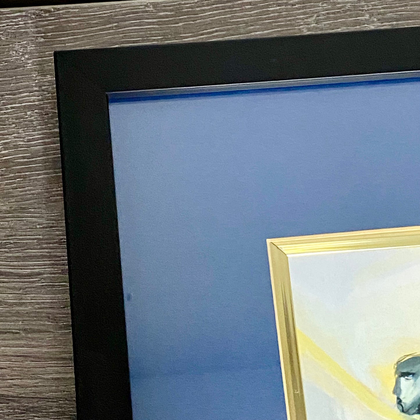 Vintage Bass-ic Instinct Musical Art Print Plate Signed Alfred Gockel Framed