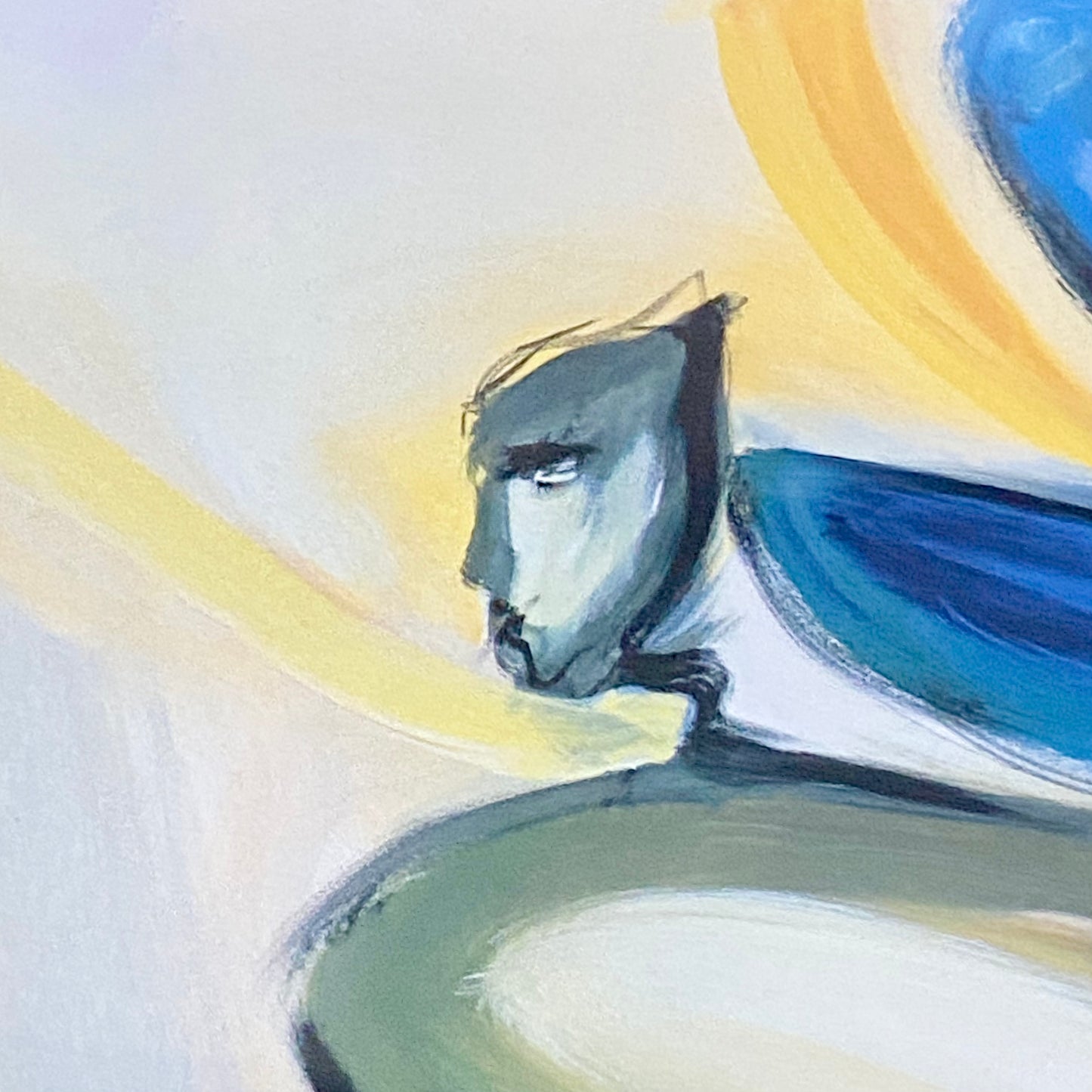 Vintage Bass-ic Instinct Musical Art Print Plate Signed Alfred Gockel Framed