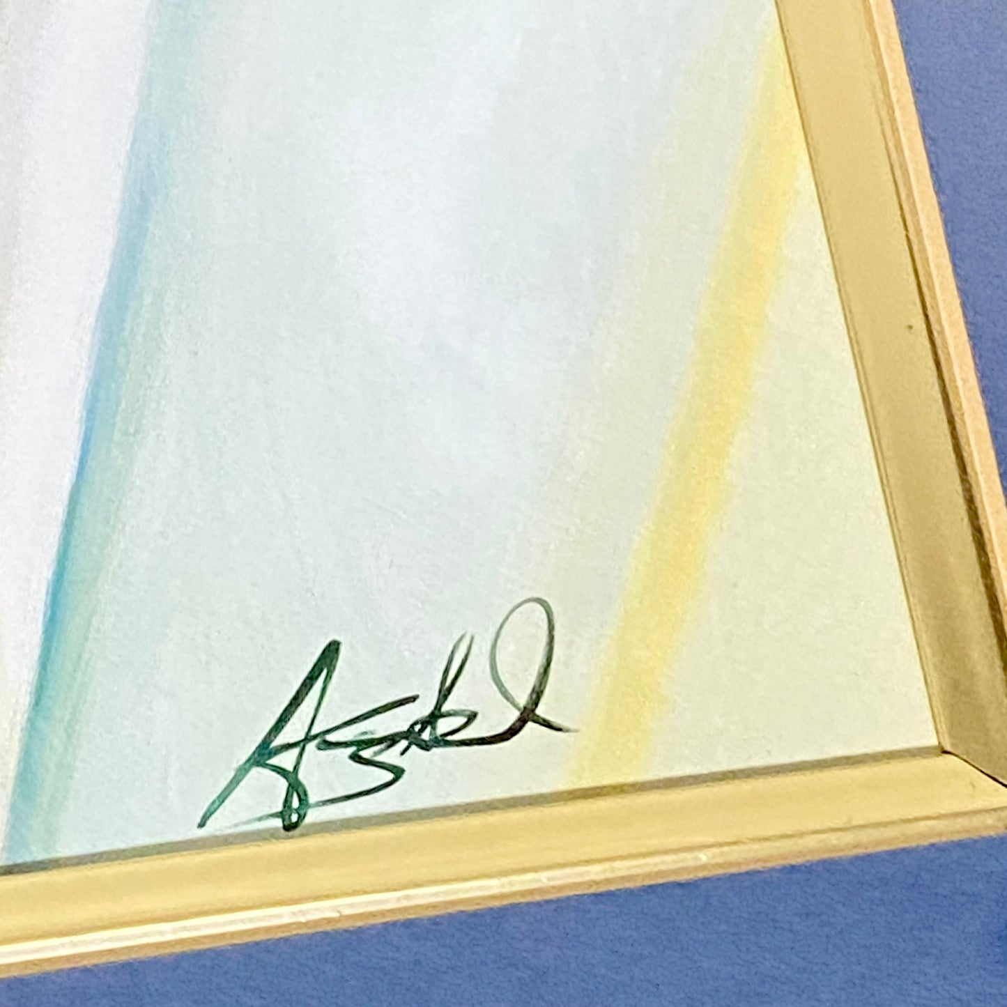 Vintage Bass-ic Instinct Musical Art Print Plate Signed Alfred Gockel Framed