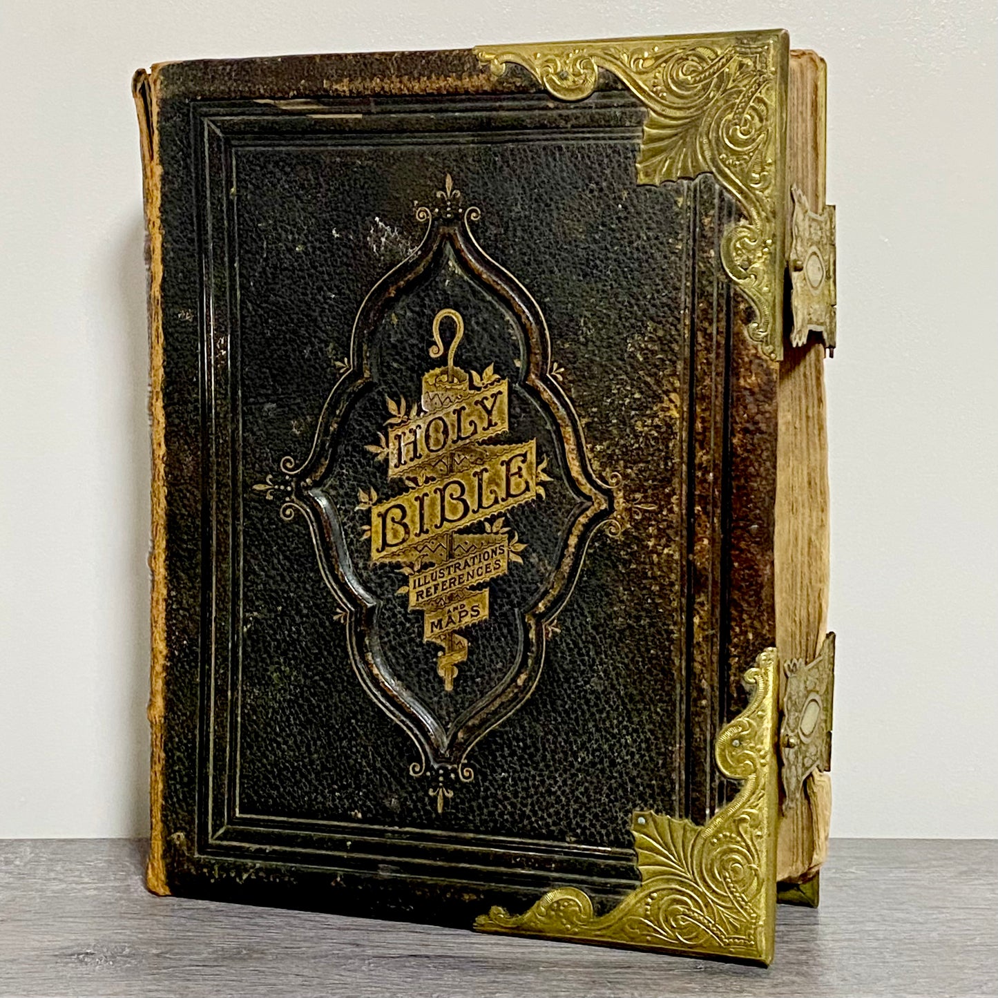 Antique Giant The National Family Bible Cassell Edited Rev. John Eadie c1880s