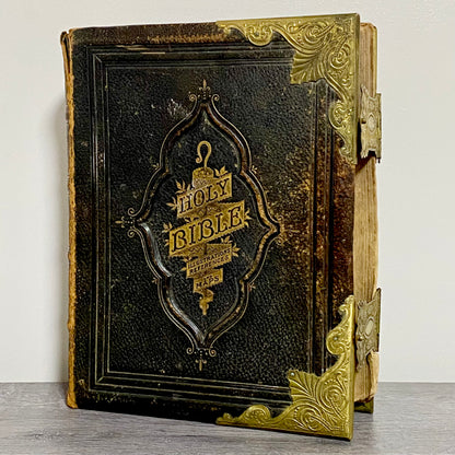 Antique Giant The National Family Bible Cassell Edited Rev. John Eadie c1880s