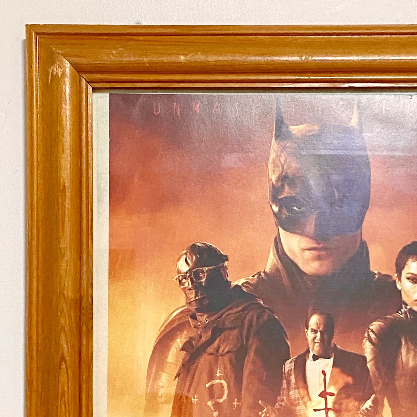 The Batman DC Comics 2022 Original Promo Movie Poster Print Framed With Glazing