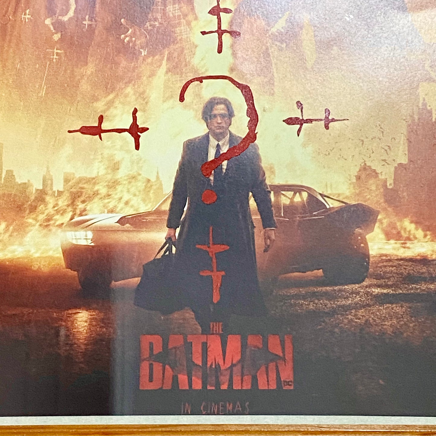 The Batman DC Comics 2022 Original Promo Movie Poster Print Framed With Glazing