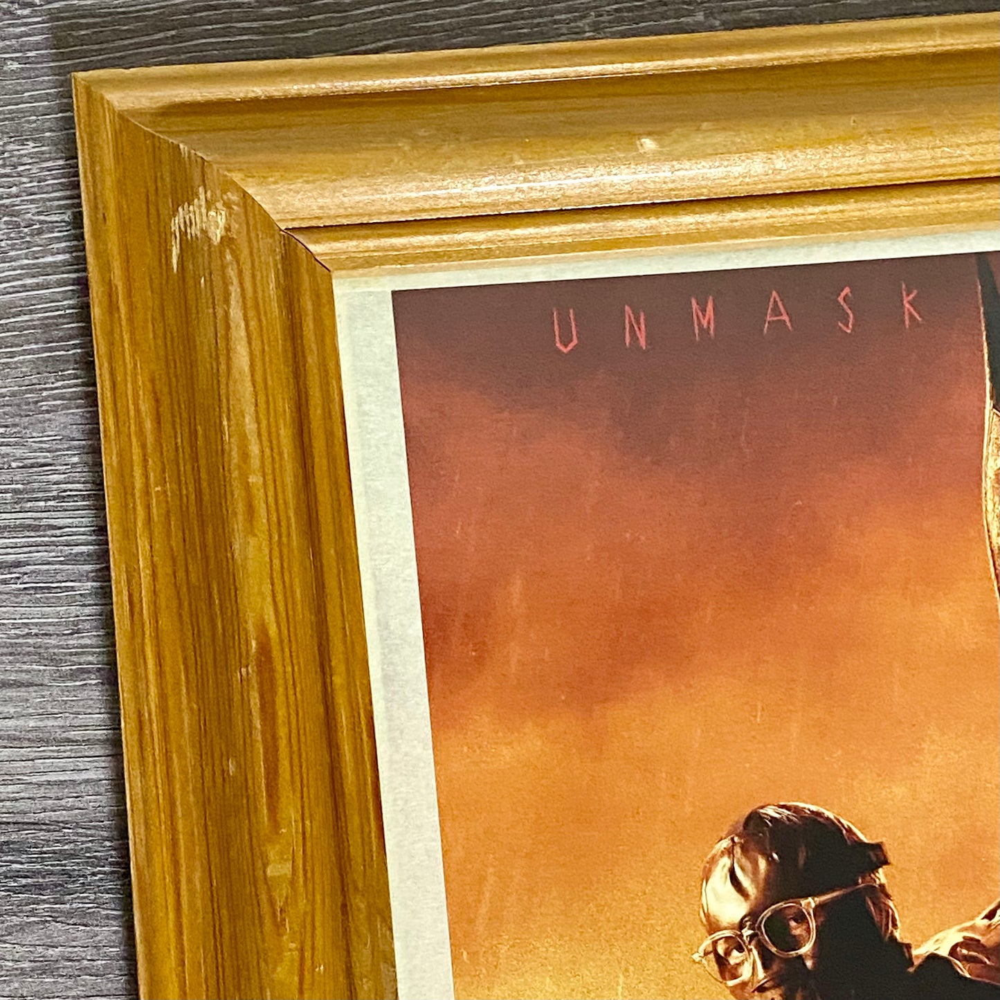 The Batman DC Comics 2022 Original Promo Movie Poster Print Framed With Glazing