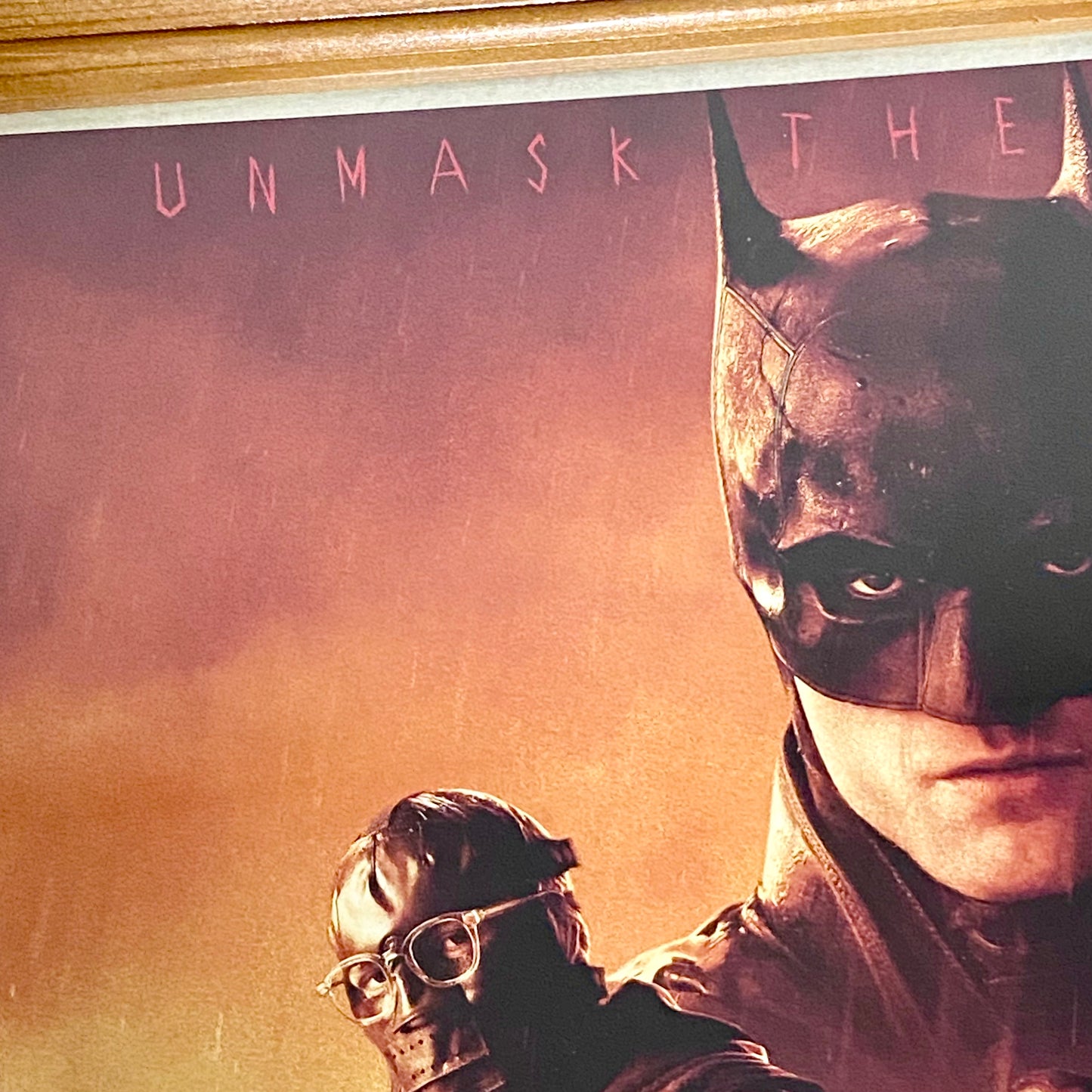 The Batman DC Comics 2022 Original Promo Movie Poster Print Framed With Glazing