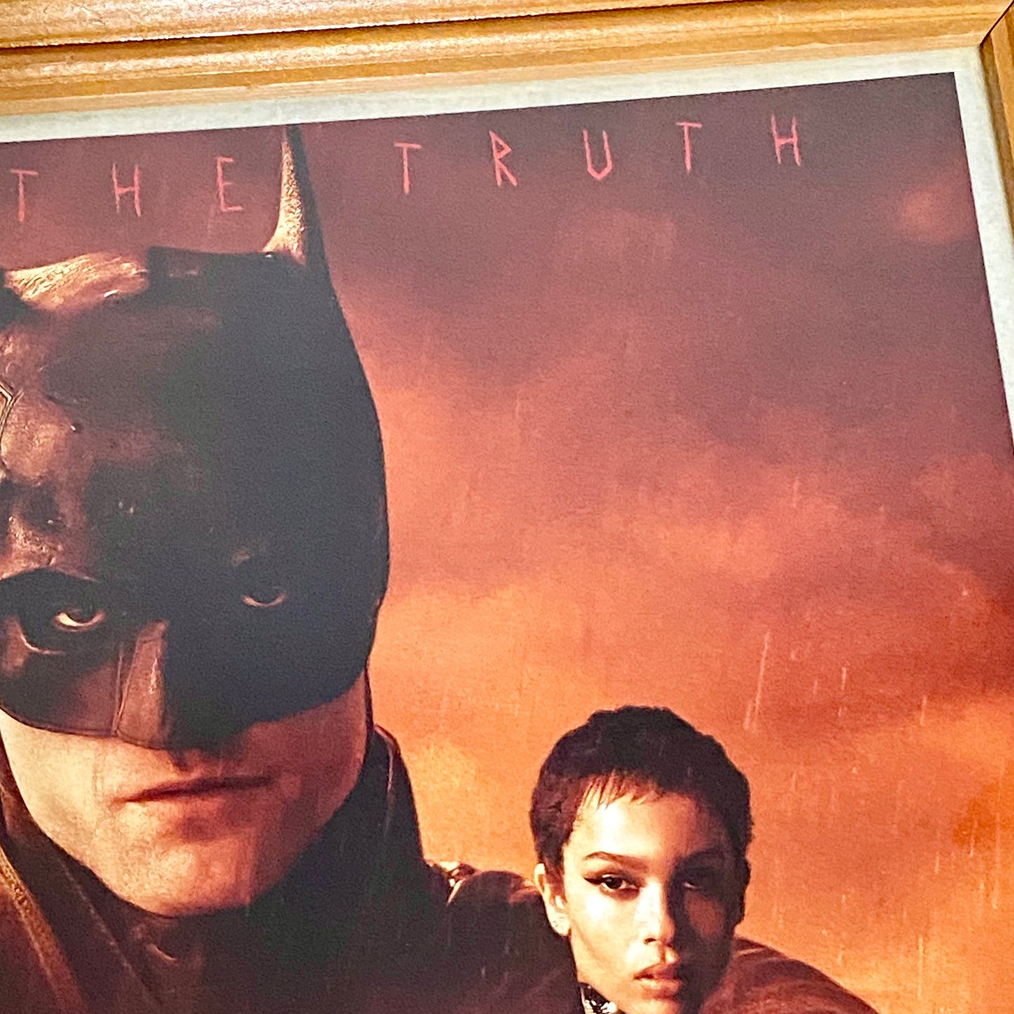 The Batman DC Comics 2022 Original Promo Movie Poster Print Framed With Glazing