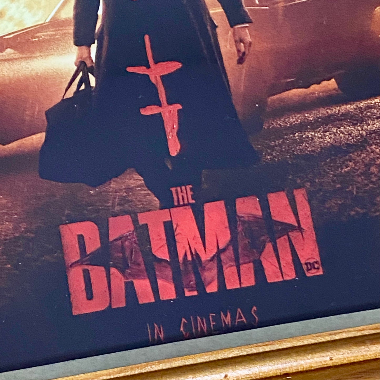 The Batman DC Comics 2022 Original Promo Movie Poster Print Framed With Glazing