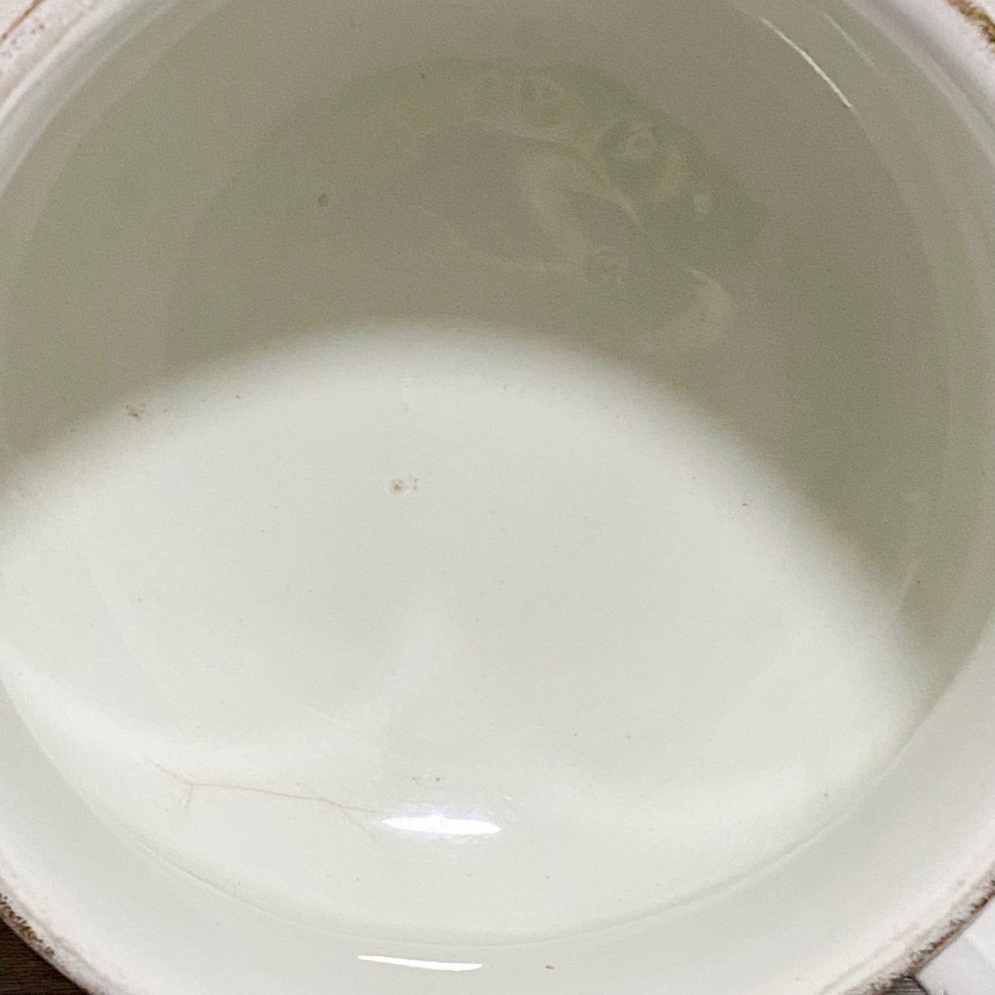 Antique Victorian Style Ceramic Floral Design Chamber Pot With Handle Grimwades